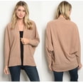 thumbnail image 1 of JED FASHION Women's Batwing Sleeve Ribbed Open Front Cardigan, 1 of 2