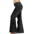 thumbnail image 1 of JED FASHION Women's Plus Size Ultra Flared Mineral Washed Pants, 1 of 2