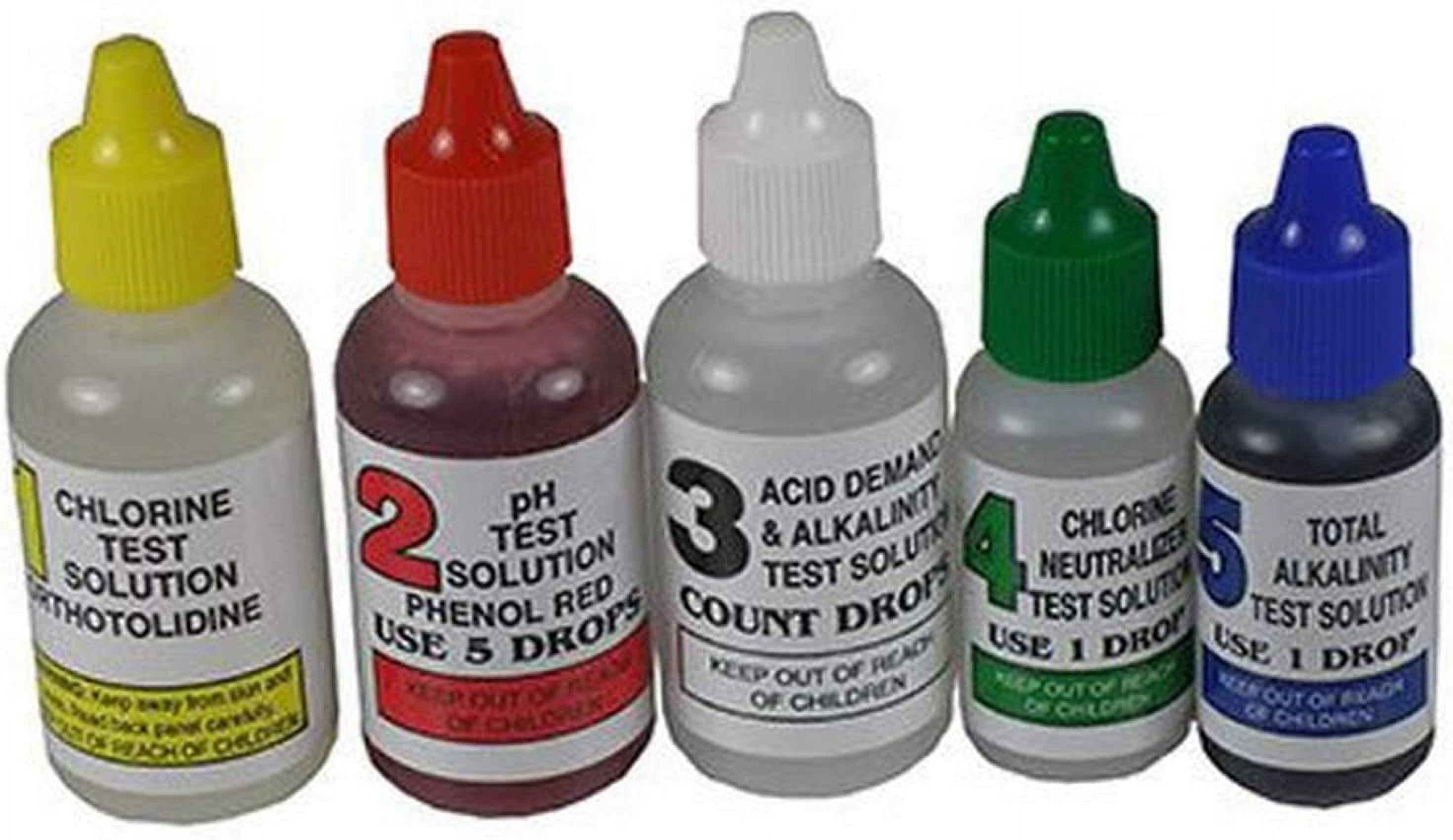 JED POOL TOOLS 00330 5Way Refill Test Kit, No Size