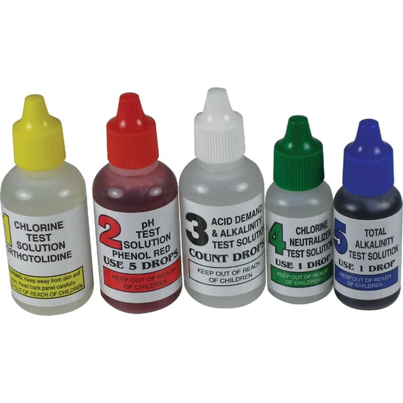 JED Pool Tools 00-330 4 Way Pool Test Kit Refill for No.486