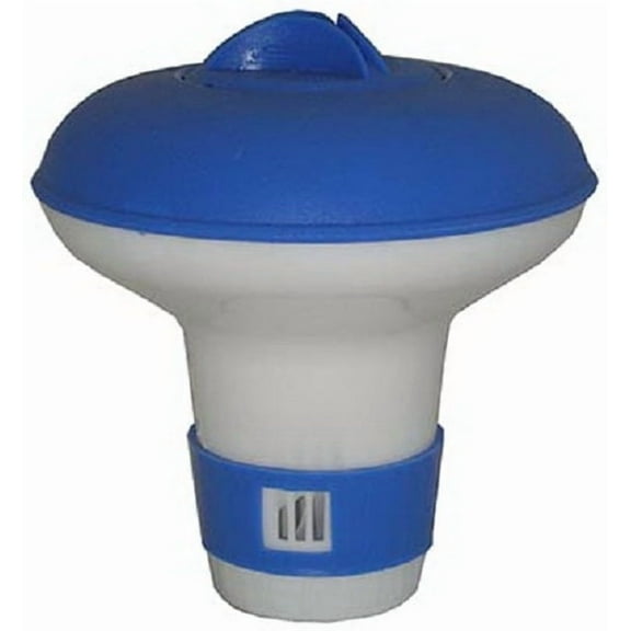JED Pool Tools 10-451 Mini Floating Chlorine/Bromine Dispenser, Refillable