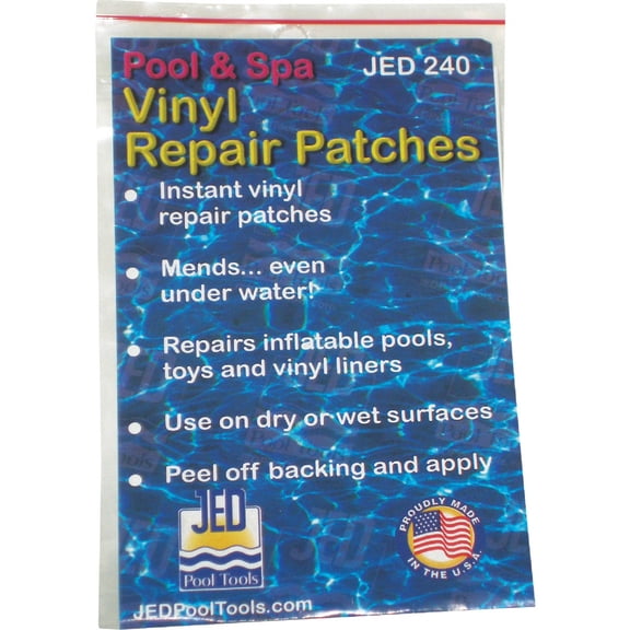 JED Pool Tools 35-240 Pool and Spa Repair Patches, Self-Adhesive