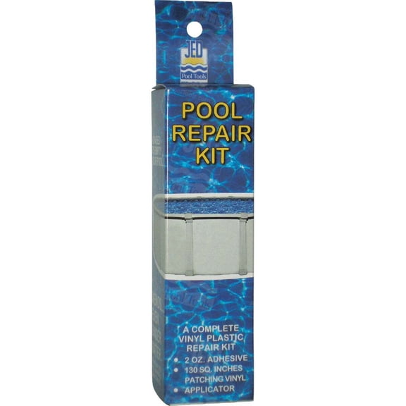 JED Pool Vinyl Pool Repair Kit 35-244 - 130 Sq. In. Vinyl Repair - Underwater Patch