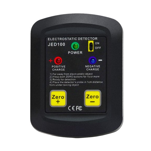 JED100 Palm-size Electrostatic Detector - Portable ESD Test Meter, 100V-20KV Range