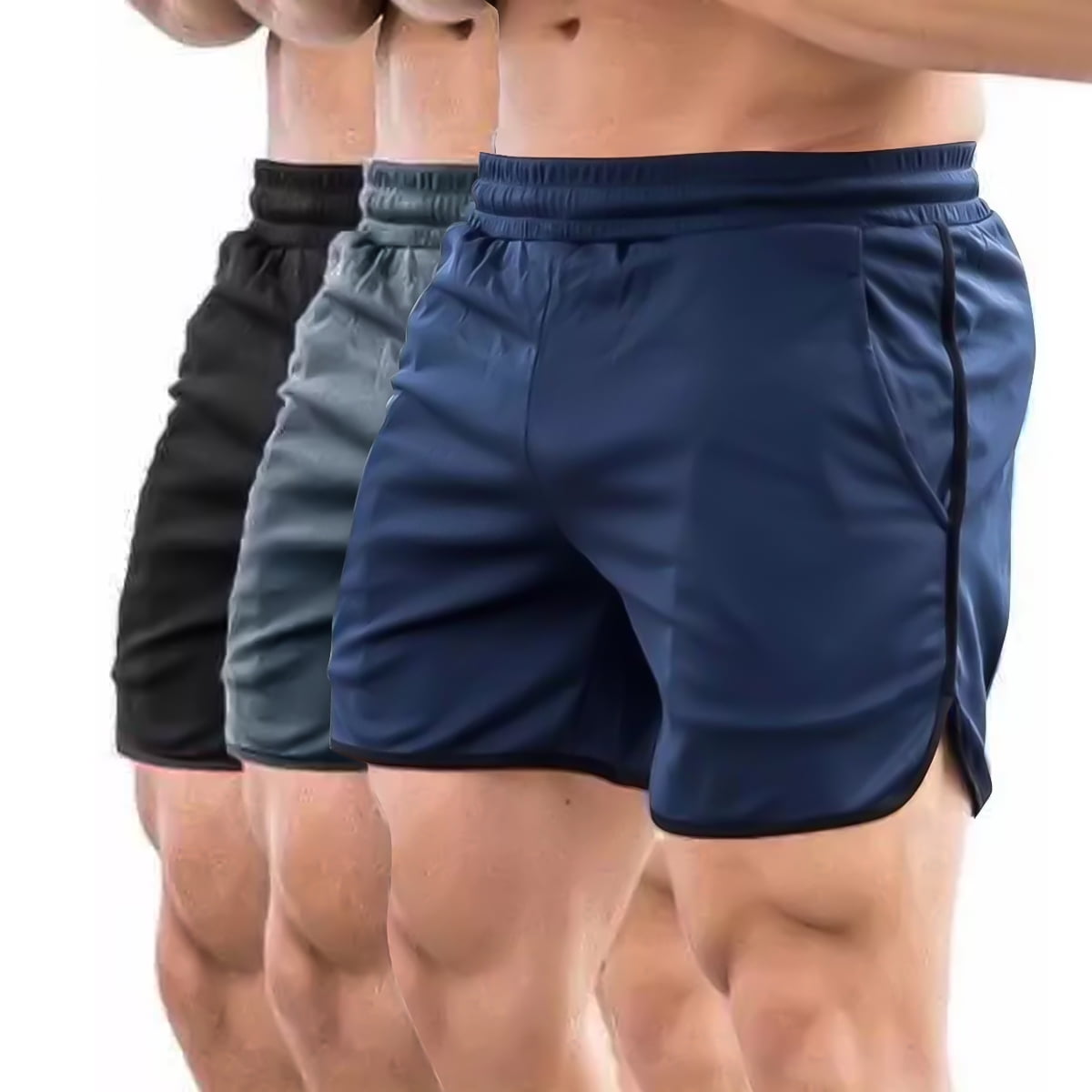 JEEDOVIA Mens Lightweight Gym Shorts Running Workout Shorts with