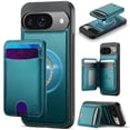 thumbnail image 1 of JEEHOOD Case For Google Pixel 10 / Pixel 10 Pro, RFID Blocking, PU Leather,Compatible With MagSafe Detachable 2 In 1 Wallet With Built-in Push Card Holder,Kickstand Magnetic Protective Cover,Blue, 1 of 8