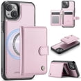 thumbnail image 1 of JEEHOOD Case For iPhone 15 Plus / 14 Plus, RFID Blocking Compatible With MagSafe Detachable 2 In 1 Wallet With Snap fastening Card Holder,PU Leather Case,Kickstand Magnetic Protective Women Men Cover, 1 of 7