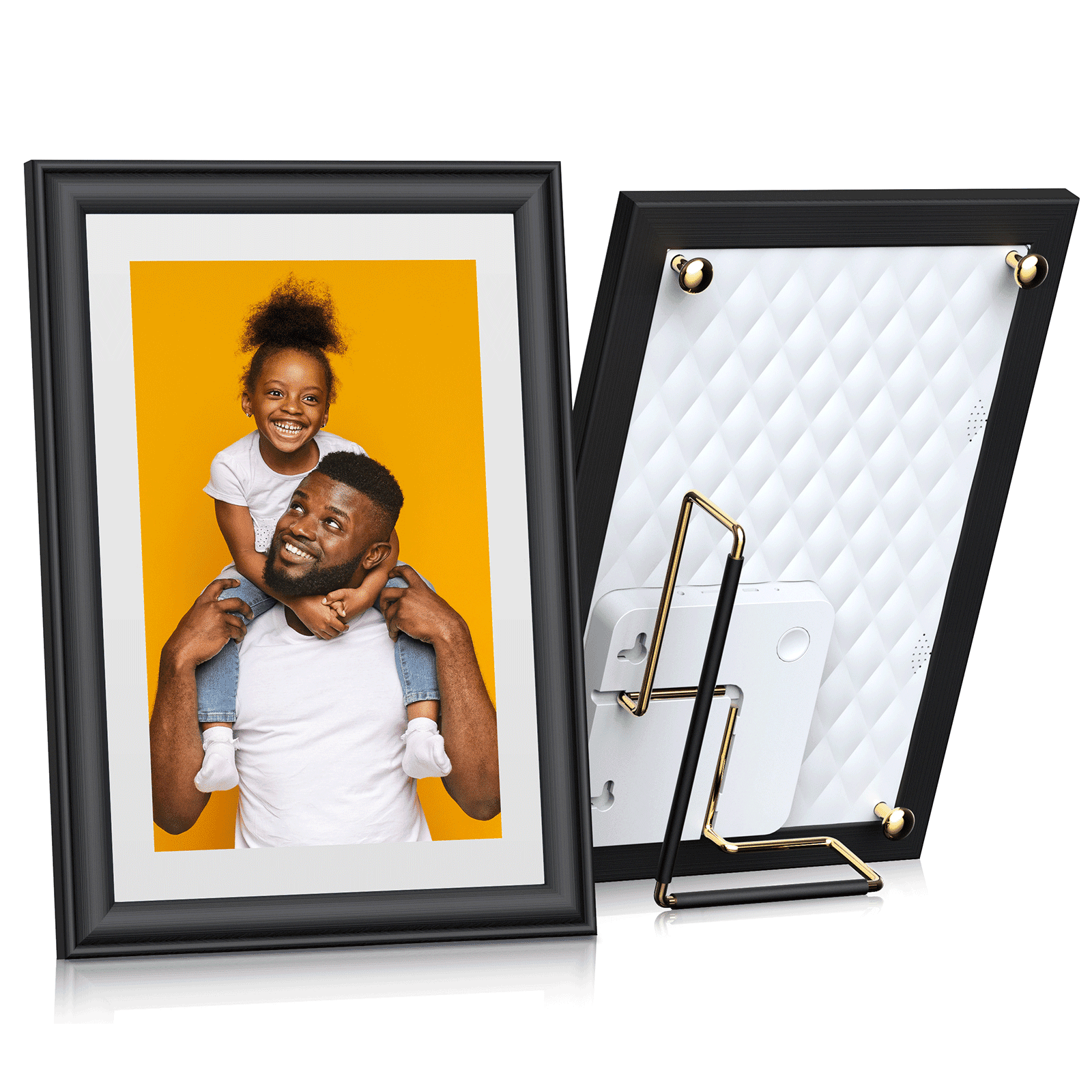 JEEMAK 10 Inch Digital Photo Frame WiFi, Black Smart Digital Picture