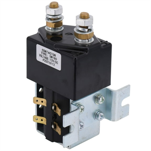JEENDA UNIVERSAL DC Contactor Solenoid 48V 200Amp Continuous 1000 Amp Peak compatible with EZGO Club CAR Yamaha Albright GOLF Carts-SW180 (48V)