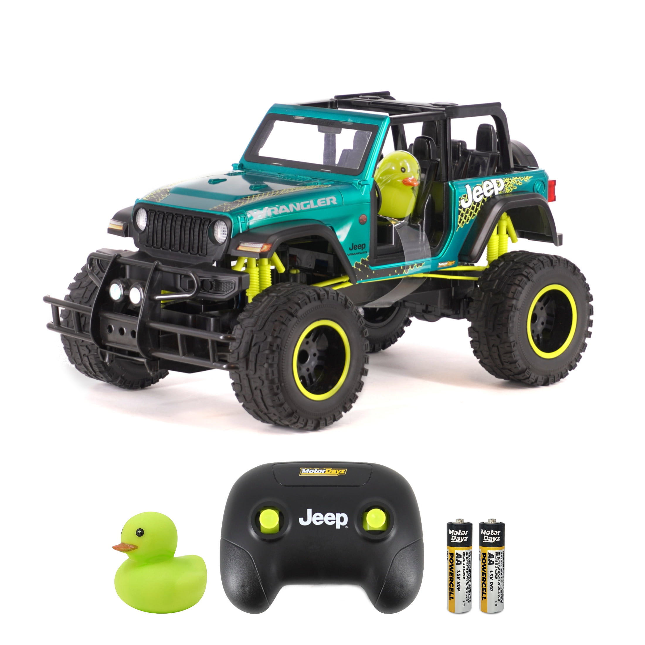 Motor Dayz (1:10) Duck, Duck Jeep Wrangler Remote Control Truck