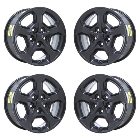 JEEP GLADIATOR 2020 - 2023 SATIN BLACK Factory OEM Wheels Rims (Not Replicas) (W)