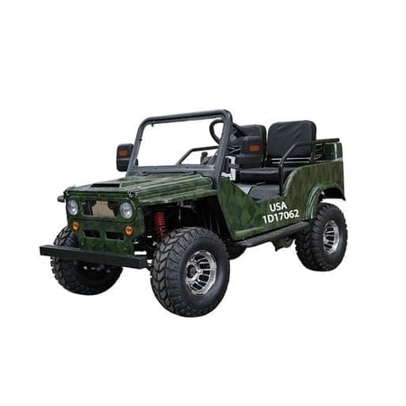 Vitacci Jeep GR-2 125cc 2-Seater Go-Kart from 12 to 99 Years, Black
