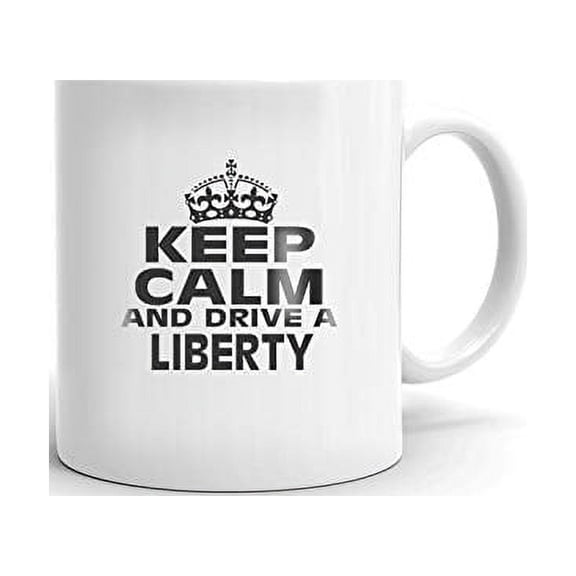 JEEP LIBERTY Keep Calm and Drive Coffee Tea Ceramic Mug Office Work Cup Gift 15 oz