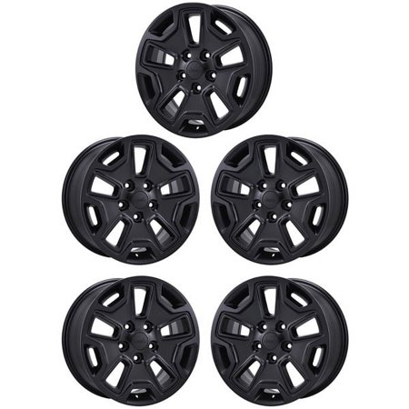 JEEP WRANGLER 2007 - 2020 SATIN BLACK Factory OEM Wheels Rims (Not Replicas) (W)