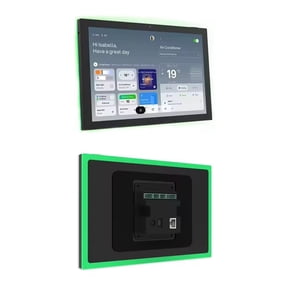 JEESTON 10.1" POE Smart Home Touch Panel Touchscreen, Android 14 Wall Controller, 4GB+64GB, WiFi 6E, RS232, LED Light Strip, Light & Temperature Sensors