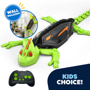 ORIGINAL JEEXI Wall Climbing Gecko RC Robot – Rechargeable Remote Control Lizard Toy with LED Eyes, Defies Gravity on Walls & Glass, Fun for Kids & Adults (JEEXI Climbers)