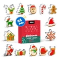 thumbnail image 1 of JEEXI 14 Pack Christmas Cookie Cutters Set, Holiday Winter Xmas Cookies Cutters, Party Baking Supplies, Stainless Steel Gingerbread Man Tree Snowflake Candy Cane Santa Snowman and More, 1 of 10