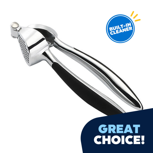 JEEXI Garlic Press, Premium Garlic Mincer with Ergonomic Grip Handle
