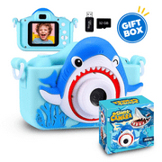 JEEXI Kids Camera for Girls & Boys, Selfie Digital Camera for Kids, Portable Children's Camera with 32GB SD Card,Holiday Birthday, Pink