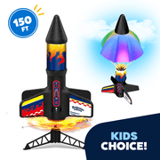 JEEXI Rocket Launcher for Kids   Electric Flying Toy with Motorized Rocket & Parachute, STEM Fun, Launches Up to 150ft, Great Birthday Gift