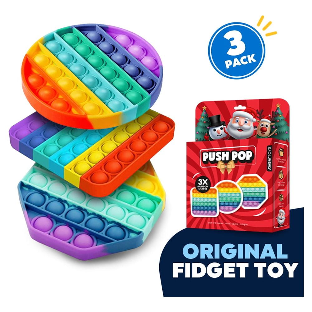 Generic Pop it Fidget Toys Pack 3, fidjetoys Toy Anti Stress à prix pas  cher