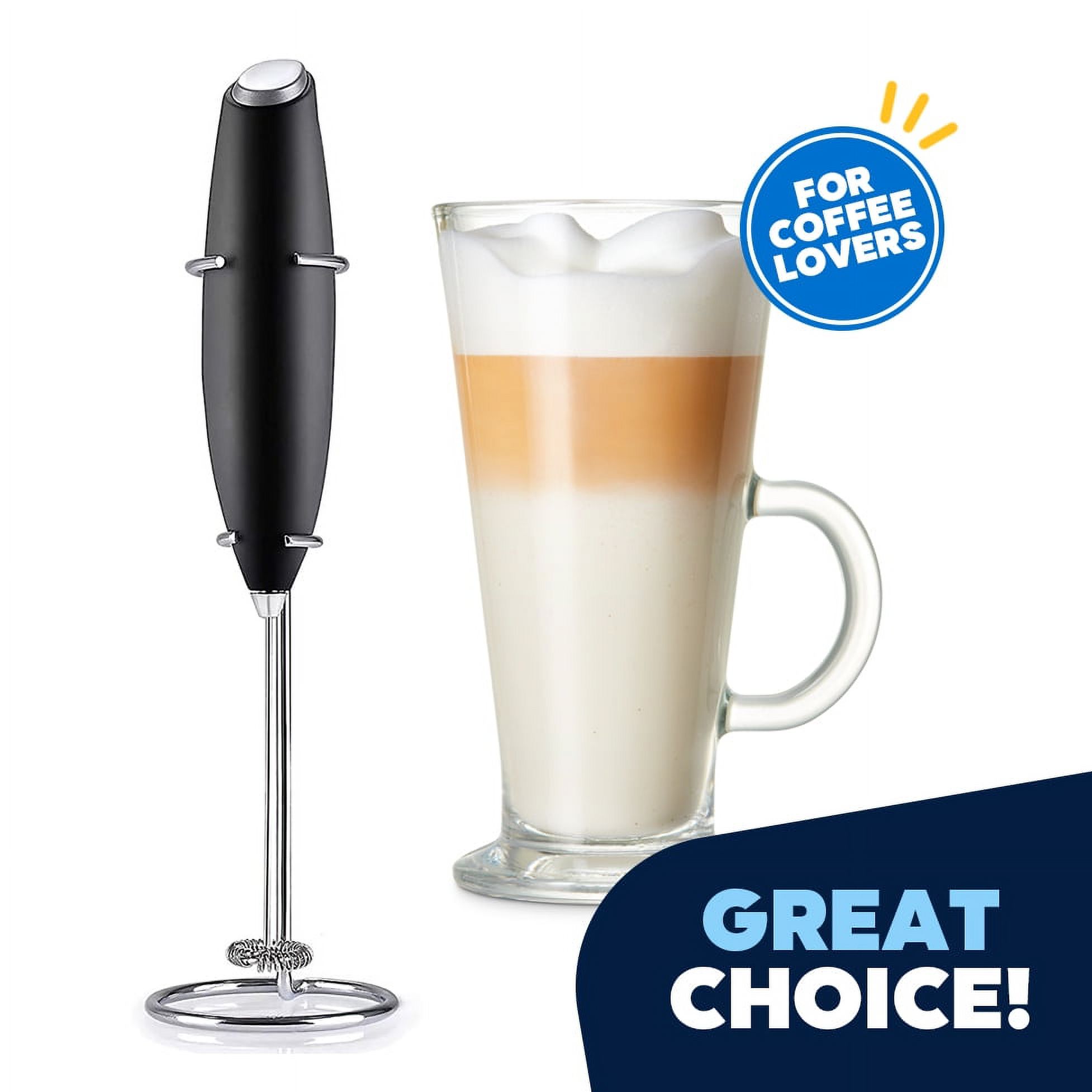 Ficcug Electric Milk Frother Handheld Coffee Frother,Mini Drink Mixer