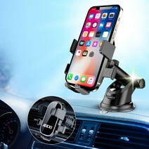 JEEXI Strong Phone Holder Car Mount, Super Powerful Suction Dashboard Windshield Cellphone Holder, Hands Free Universal Air Vent Mount for Automobile, Truck, SUV