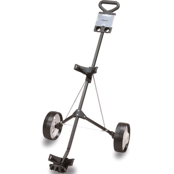 Accelerated Golf Lightweight Steel 2 Wheel Black Pull Cart New