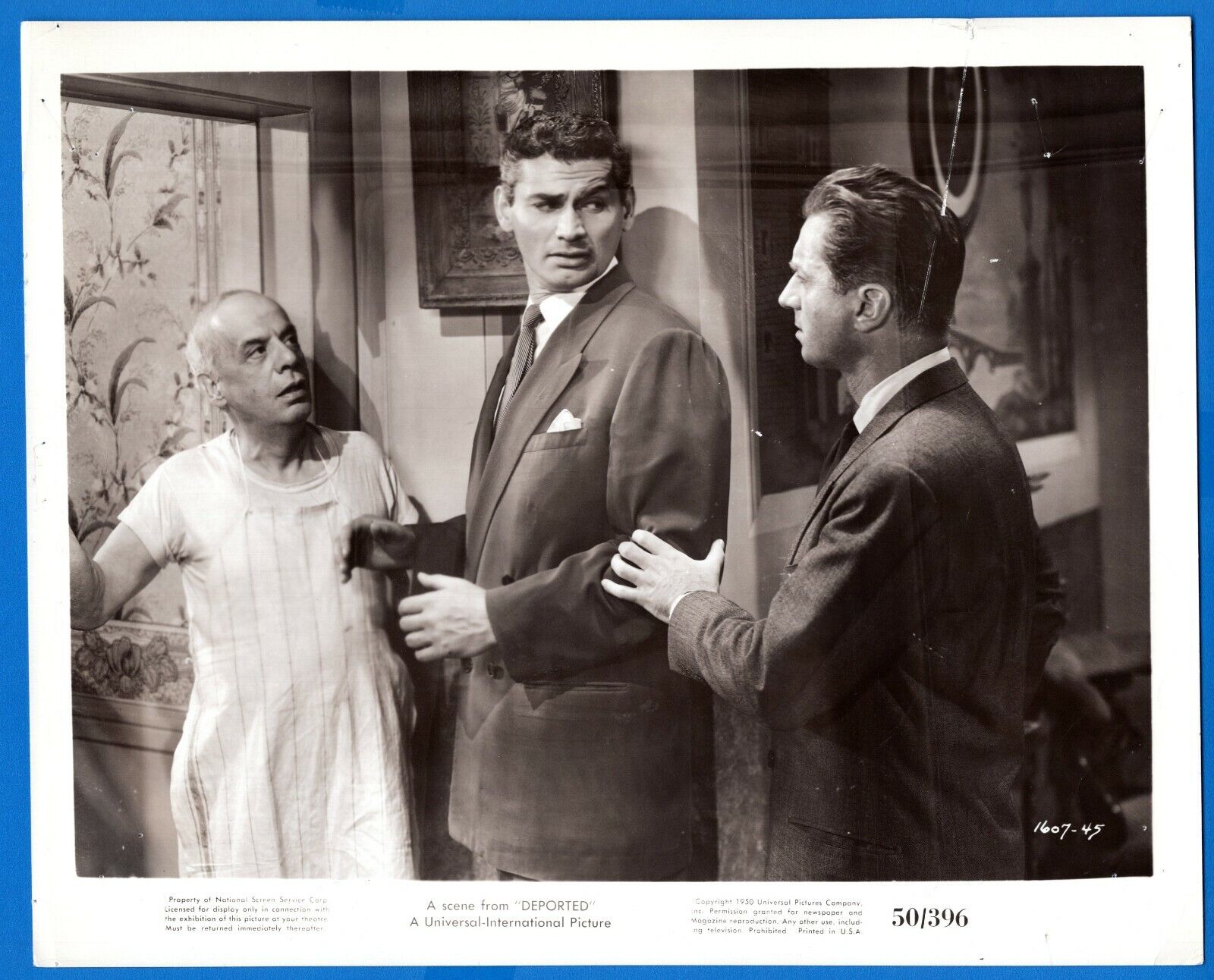 JEFF CHANDLER CLAUDE DAUPHIN Vintage 8x10 Promo Press News Photo 1950