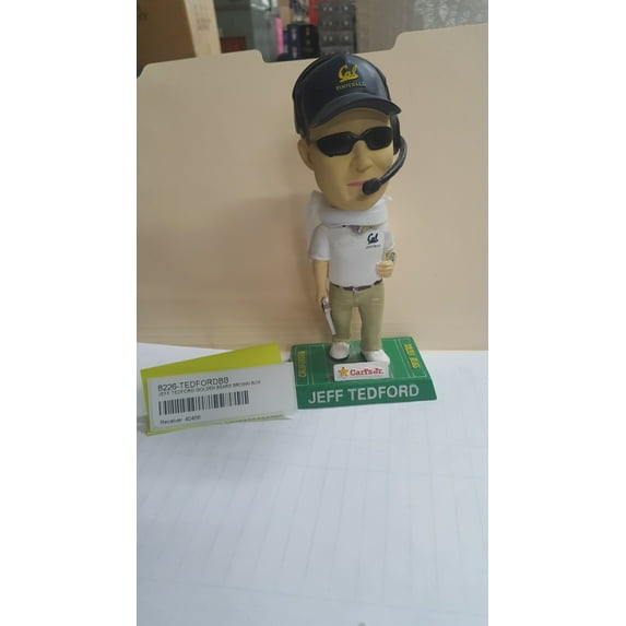 JEFF TEDFORD GOLDEN BEARS BROWN BOX Bobblehead