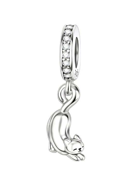 Animals Charms for Women Bracelet Jewelry,Jumping Cat kitten pendant,PET,PET