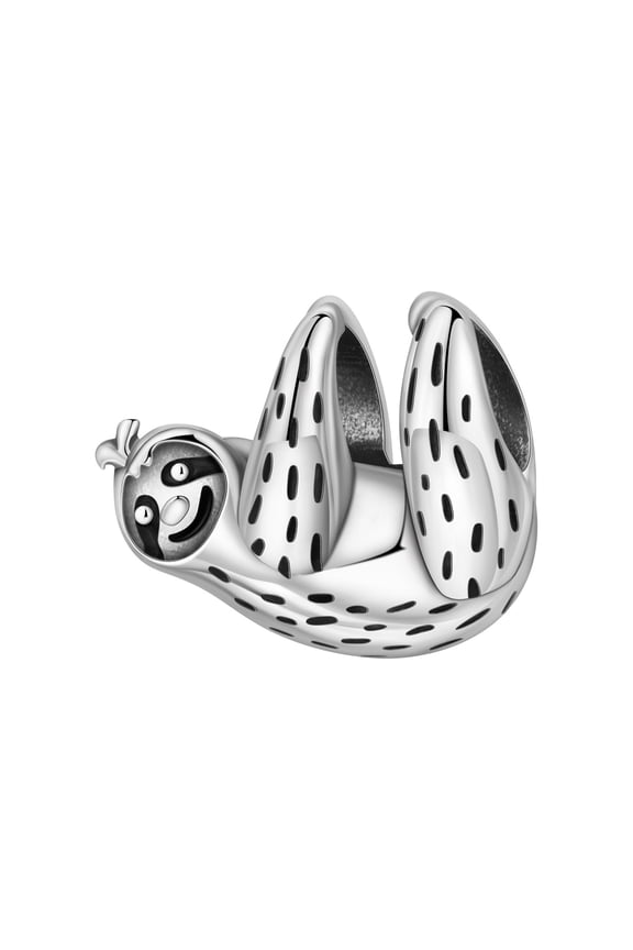 European 925 Sterling Silver Heart Charm Cute Animals fit Bracelet for Women Jewelry,Sloth,Wildlife,Sloth,Wildlife