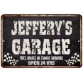 thumbnail image 1 of JEFFERY'S Garage Black Grunge Gift Sign 12x18 Decor Gift 112180005410, 1 of 1