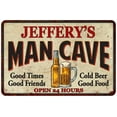 thumbnail image 1 of JEFFERY'S Man Cave Sign 8 x 12 High Gloss Metal 208120011121, 1 of 1
