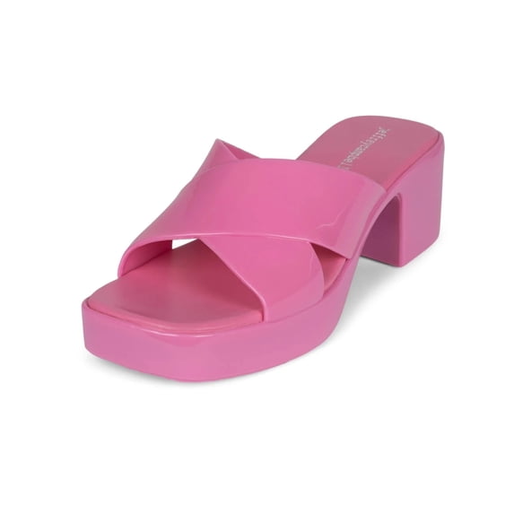 JEFFREY CAMPBELL BUBBLEGUM Sandals Bright Pink Shiny