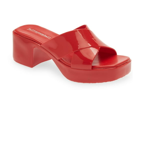 JEFFREY CAMPBELL BUBBLEGUM Sandals Red Shiny
