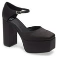 thumbnail image 1 of JEFFREY CAMPBELL OVER-N-OUT Shoes Black Satin, 1 of 6