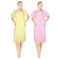 thumbnail image 1 of JEFFRICO 2 Pack House Dresses for Women with Pockets - Lightweight Breathable Short Sleeve Muumuu & Nightgowns - Snap Front Housecoat and Dusters for Women, 1 of 4