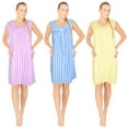thumbnail image 1 of JEFFRICO 3 Pack House Dresses for Women with Pockets - Lightweight Breathable Sleeveless Muumuu & Nightgowns - Zipper Front Housecoat and Dusters for Women, 1 of 4