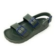 thumbnail image 1 of JEFFRICO Boys Comfort Double Buckle Sandals Kids Adjustable Back Strap EVA Water Sandals Slides, 1 of 6
