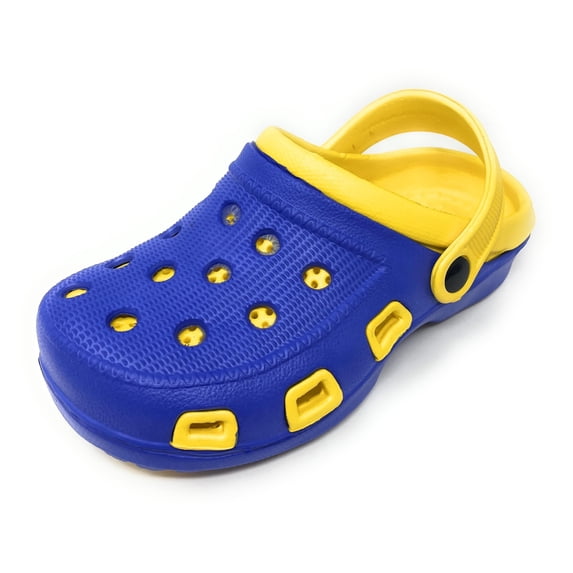 JEFFRICO Boys Lightweight Clogs Slip On Garden Shoes Breathable EVA Kids Shoes for Beach Pool and Outdoor Play