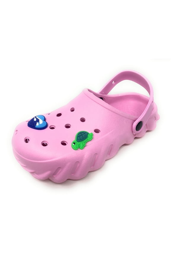 Girls Clogs with Charms Lightweight Slip On Garden Shoes for Girls Comfort Clogs