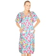 thumbnail image 1 of JEFFRICO House Dresses for Women with Pockets - Lightweight Breathable Short Sleeve Muumuu & Nightgowns - Snap Front Housecoat and Dusters for Women, 1 of 7