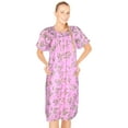 thumbnail image 1 of JEFFRICO House Dresses for Women with Pockets - Lightweight Breathable Short Sleeve Muumuu & Nightgowns - Snap Front Housecoat and Dusters for Women, 1 of 7