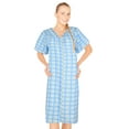 thumbnail image 1 of JEFFRICO House Dresses for Women with Pockets - Lightweight Breathable Short Sleeve Muumuu & Nightgowns - Snap Front Housecoat and Dusters for Women, 1 of 7