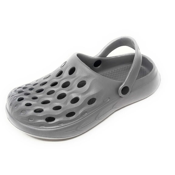 JEFFRICO Mens Slip-On Clogs with Heel Strap – Lightweight EVA Comfort Shoes for Garden, Beach And Everyday Wear