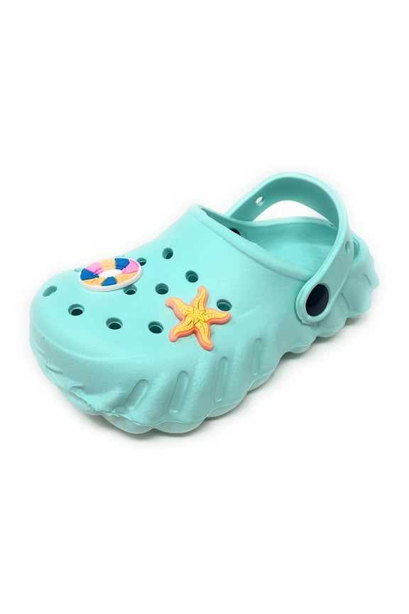 Toddler Clogs with Charms Lightweight Slip On Garden Shoes for Boys and Girls Comfort Clogs