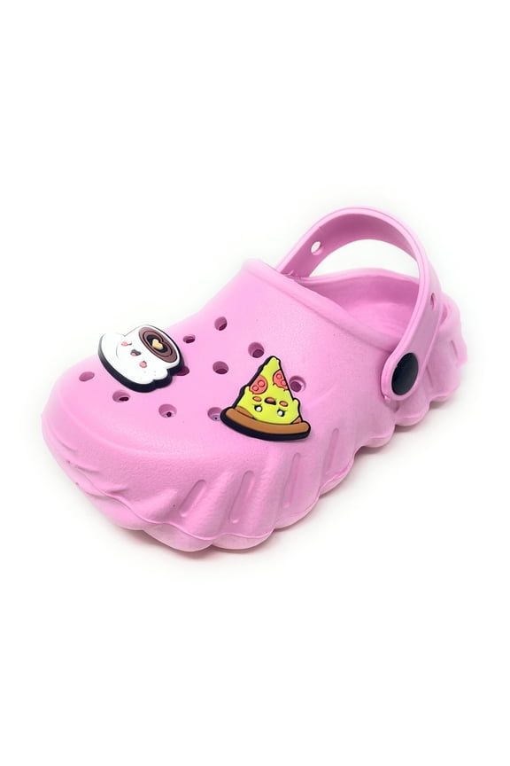 Toddler Clogs with Charms Lightweight Slip On Garden Shoes for Boys and Girls Comfort Clogs