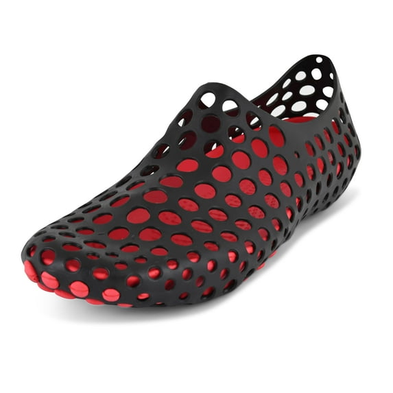JEFFRICO Water Shoes For Men Anti Slip Outdoor Beach Swim Surf Pool Mens Water Shoes Red Size 9