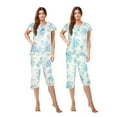 thumbnail image 1 of JEFFRICO Womens 2 Pack Capri Set Sleepwear Soft Pajamas Sleep Nightshirts, 1 of 6